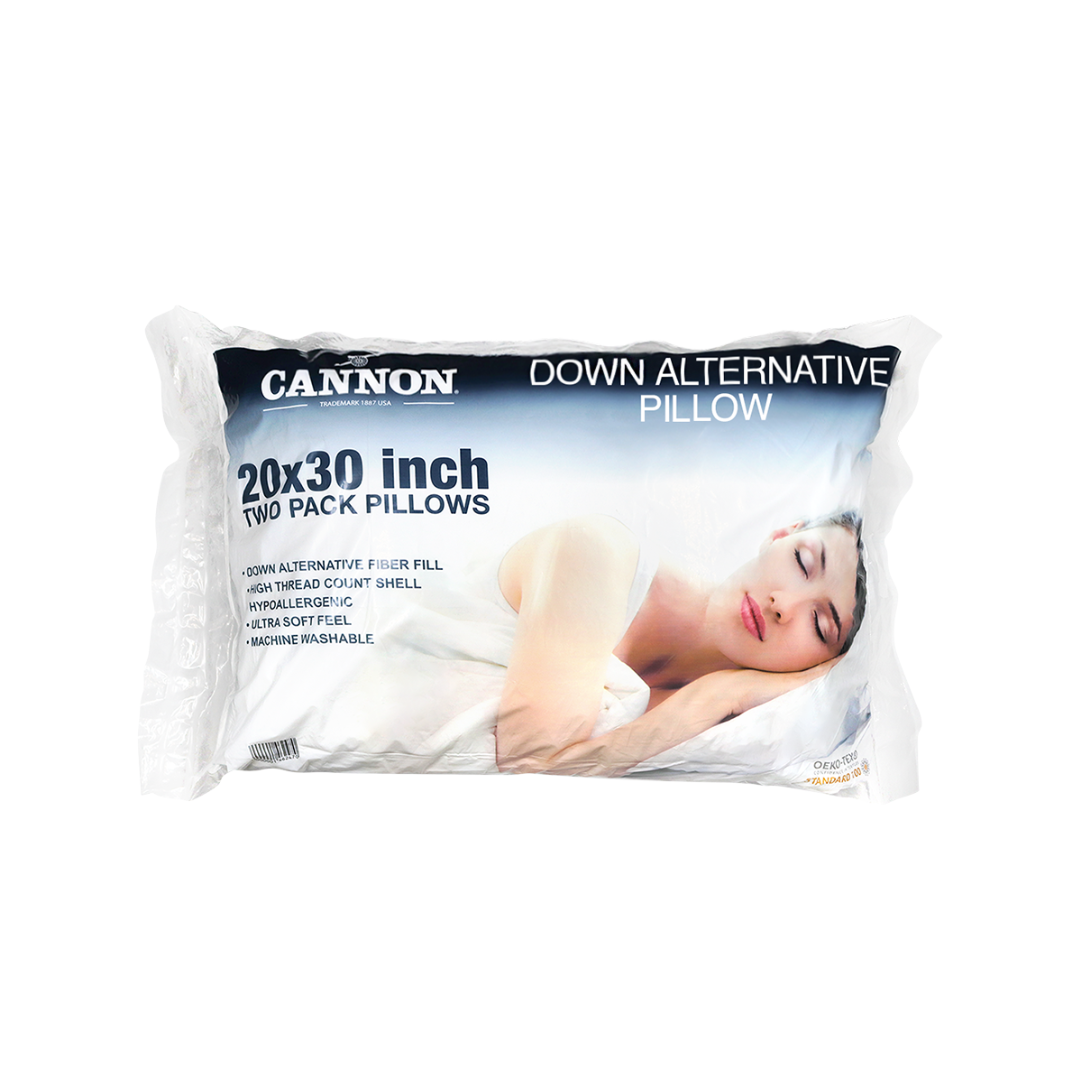 Cannon 20 x 30in Down Alternative Pillow 2 pieces